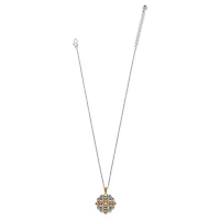 Alcazar Heart Two Tone Necklace
