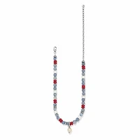 Americana Beach Pearl Charm Necklace