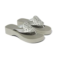 Artful Platform Flip Flops