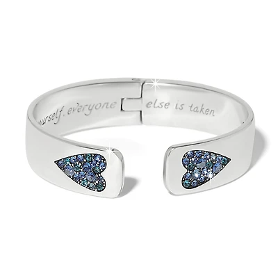 B You Blue Hinged Bangle