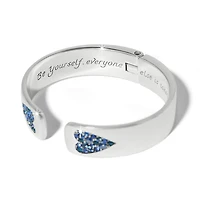 B You Blue Hinged Bangle