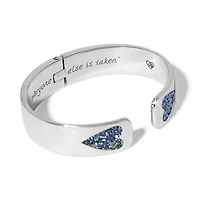 B You Blue Hinged Bangle