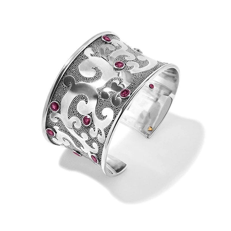 Bali South Sea Wide Cuff Bracelet