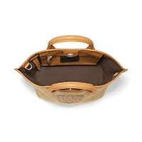 Blonde Biancca Medium Straw Tote