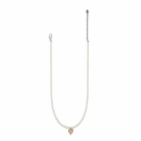 Cascade Embrace Pearl Heart Necklace