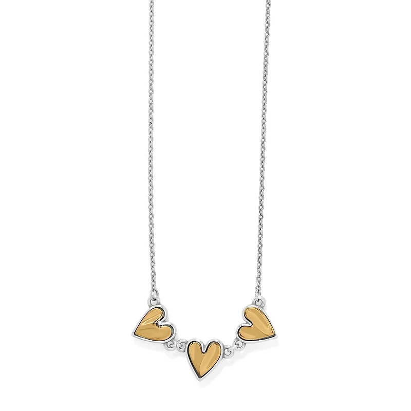 Cascade Heart Trio Necklace