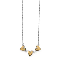 Cascade Heart Trio Necklace