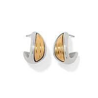 Cascade Two Tone Hoop Earrings