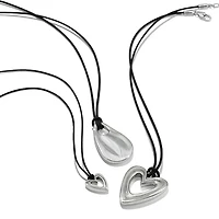 Cascade Open Heart Cord Necklace