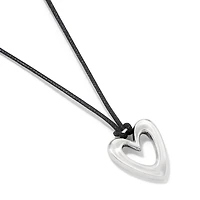 Cascade Open Heart Petite Cord Necklace