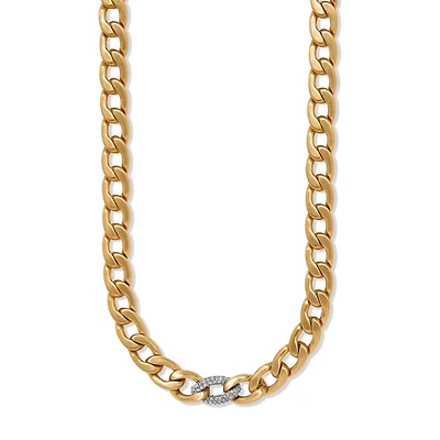 Cleo Pave Link Necklace