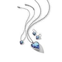 Colormix Heart Blues Petite Necklace