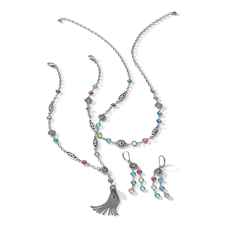 Contempo Color Gems Statement French Wire Earrings