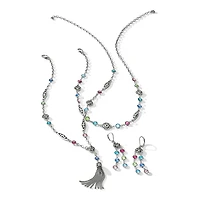 Contempo Color Gems Tassel Necklace