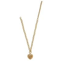 Contempo Medallion Heart Necklace