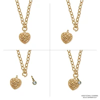 Contempo Medallion Heart Necklace