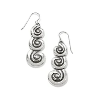 Contempo Moda Swirl French Wire Earrings