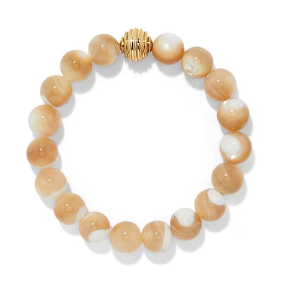 Contempo Nuevo Rosado Mother Of Pearl Stretch Brac