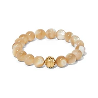 Contempo Nuevo Rosado Mother Of Pearl Stretch Bracelet