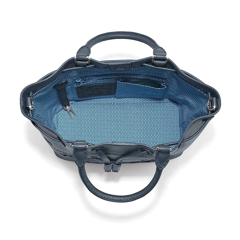 Elise Embroidered Drawstring Bag