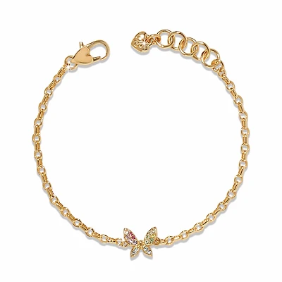 Enchanting Gem Butterfly Bracelet