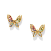 Enchanting Gem Butterfly Earrings