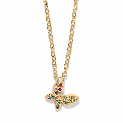 Enchanting Gem Butterfly Necklace