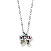 Enchanting Gem Flower Necklace