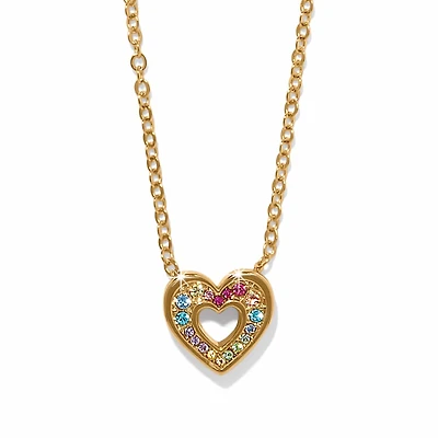 Enchanting Gem Heart Necklace