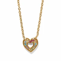 Enchanting Gem Heart Necklace