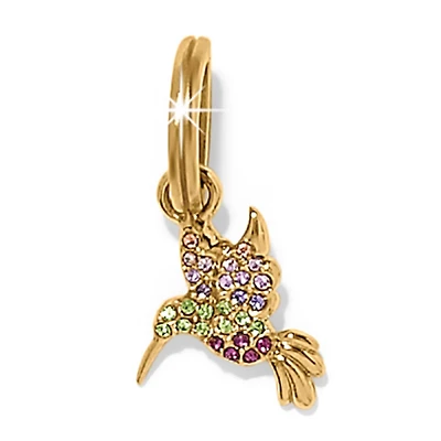 Enchanting Gem Hummingbird Charm