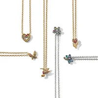 Enchanting Gem Hummingbird Necklace