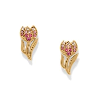 Enchanting Gem Tulip Earrings