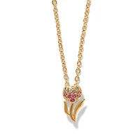 Enchanting Gem Tulip Necklace