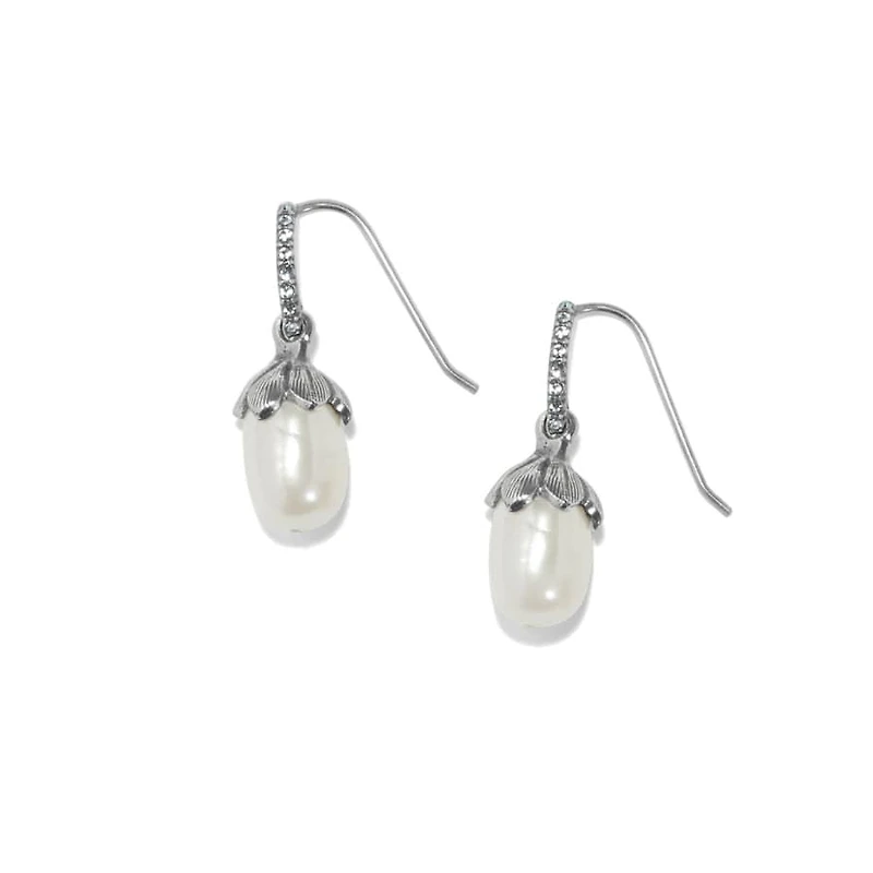 Everbloom Pearl Drop French Wire Earrings