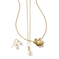 Everbloom Pearl Drop Necklace