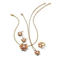 Everbloom Pearl Pink French Wire Earrings