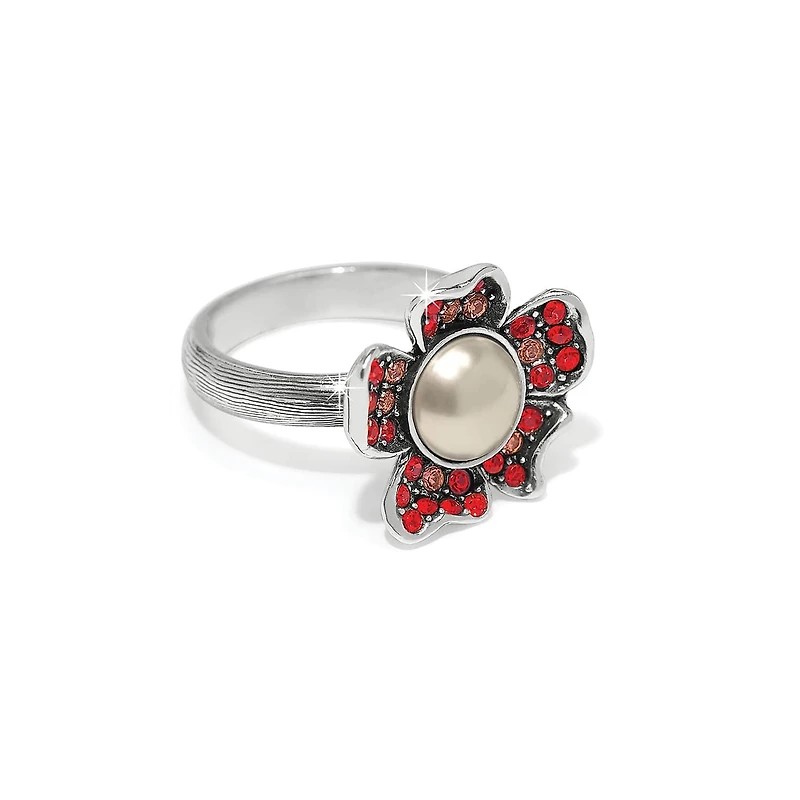 Everbloom Pearl Ruby Ring