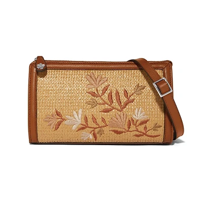 Everbloom Straw Cross Body Bag