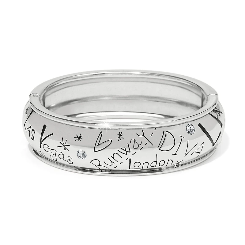 Fashionista Hinged Bangle