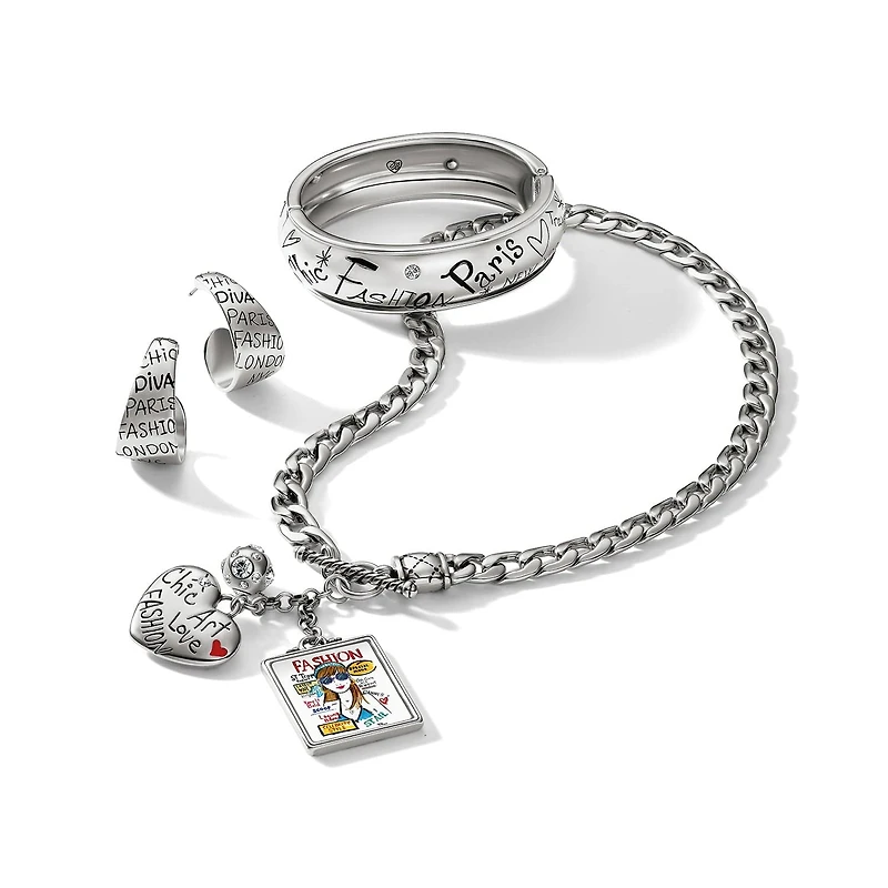 Fashionista Hinged Bangle