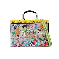 Fashionista Wanderlust Large Canvas Tote