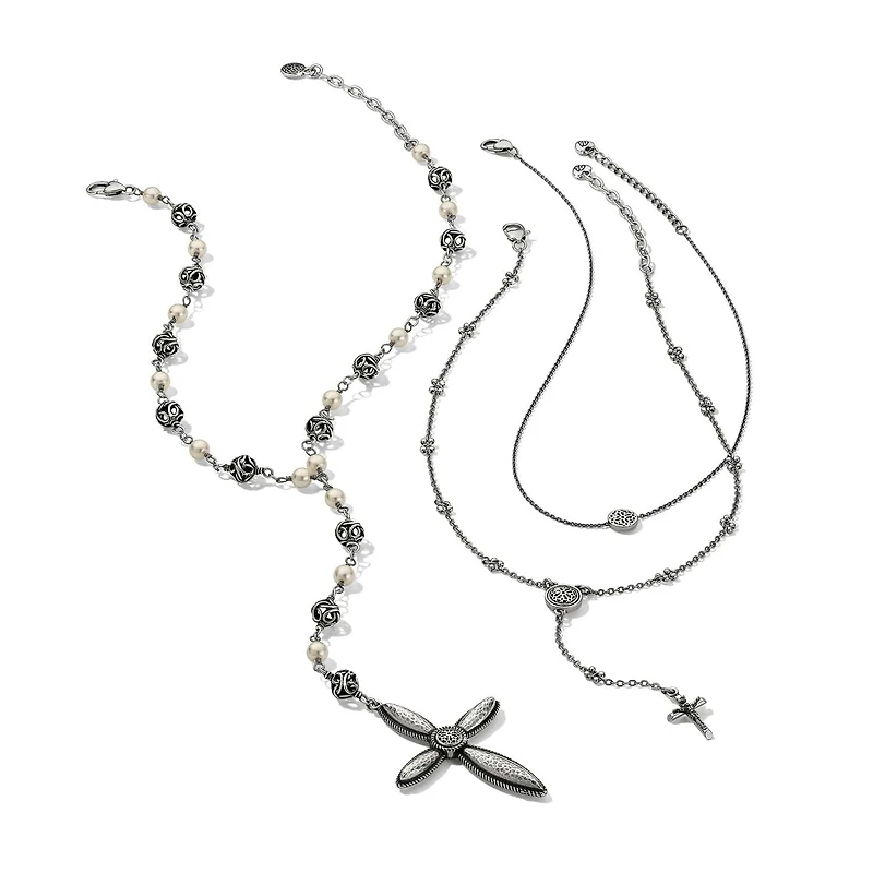 Ferrara Cross Y Necklace