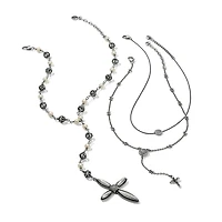 Ferrara Cross Y Necklace