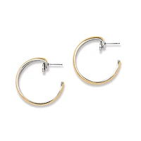 Ferrara Entrata Moon Small Hoop Earrings