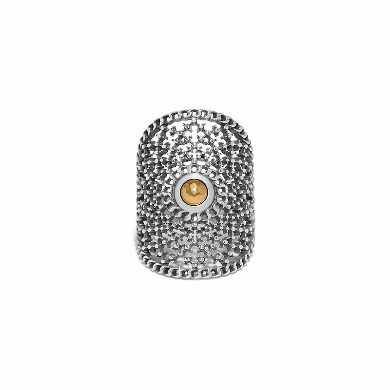 Ferrara Segreta Two Tone Round Ring