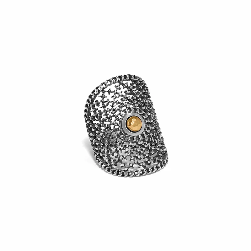 Ferrara Segreta Two Tone Round Ring