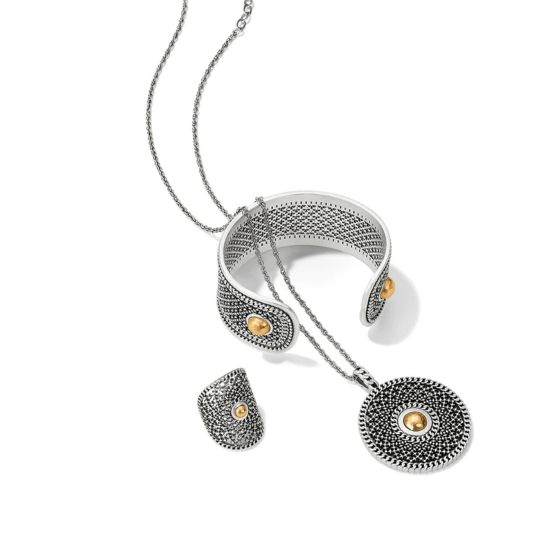 Ferrara Segreta Two Tone Round Ring