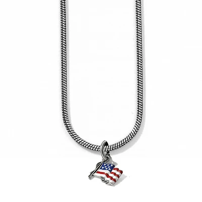 Flag of Freedom Charm Necklace
