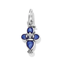 Fleur Di Lis Cross Charm